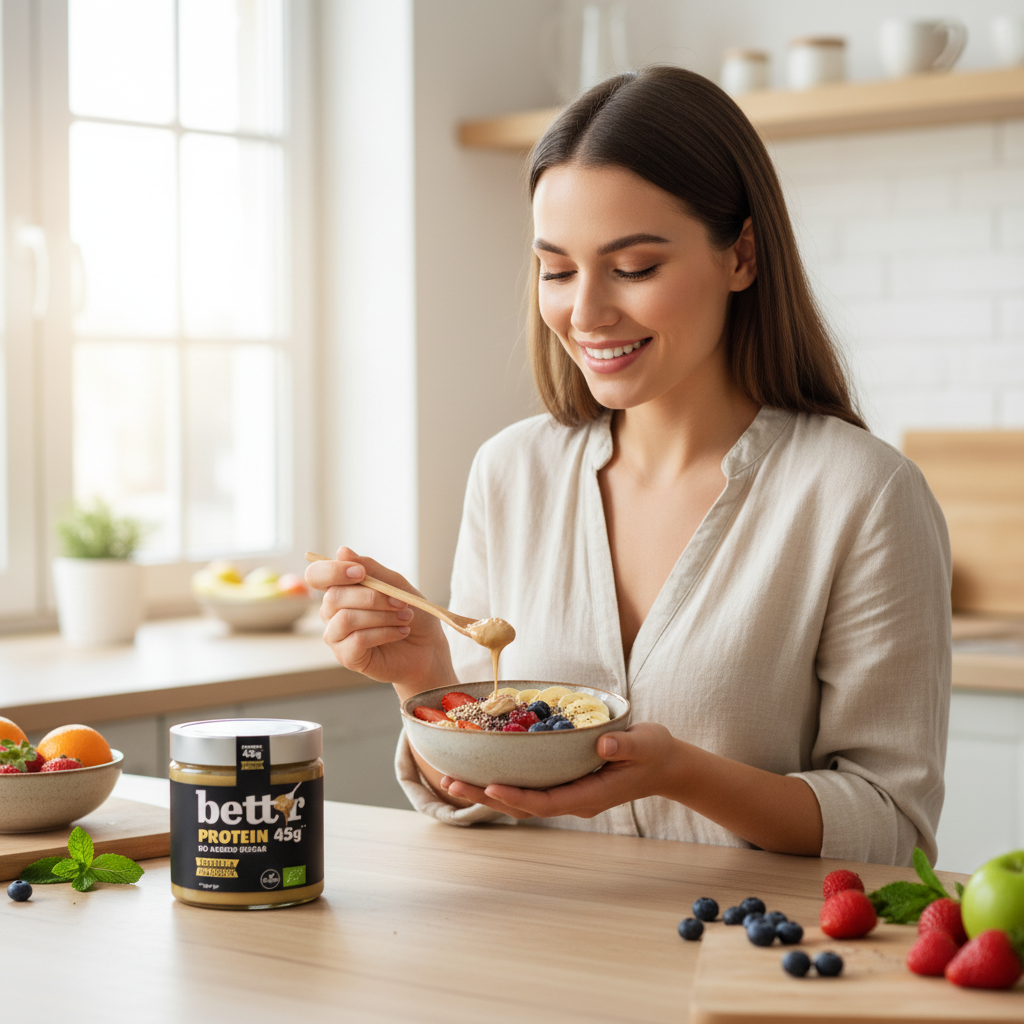 Crema Proteica Tartinabila din Caju si Vanilie Bio, Fara Zahar, 250g - Bettr 3