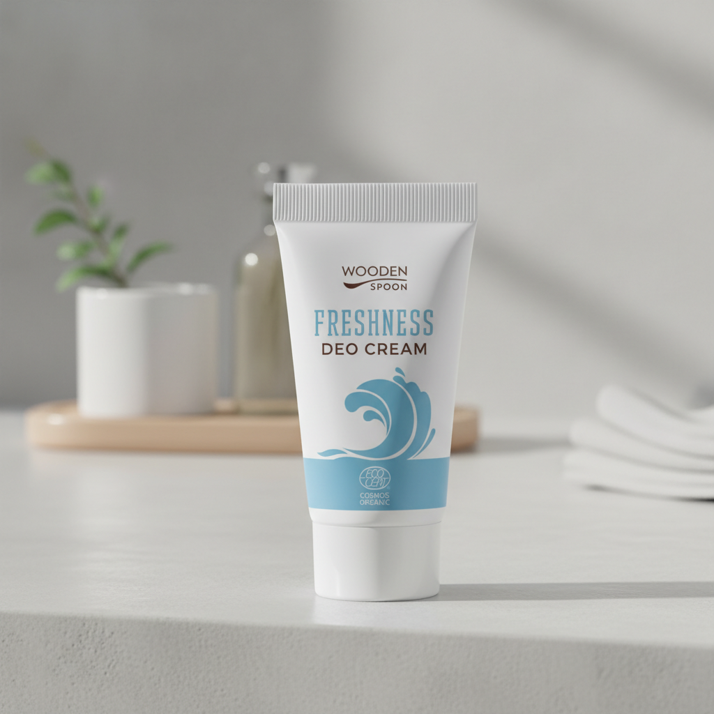 Deodorant Cremă Fresh Ecologic cu Magneziu și Lămâie - Wooden Spoon, 40ml