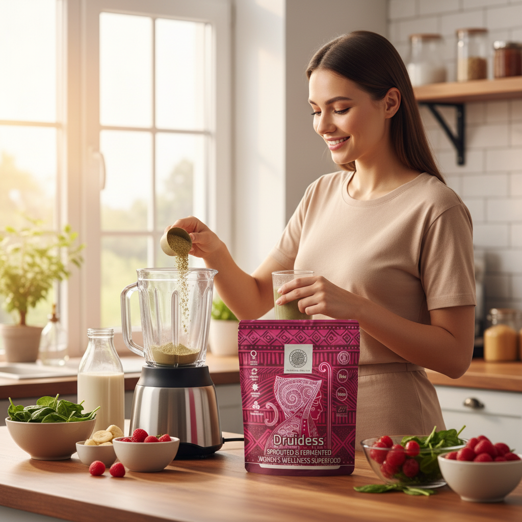 Pudră Bio Druidess Women's Wellness 200g - Mix Germinat & Fermentat Ancestral Superfoods 3