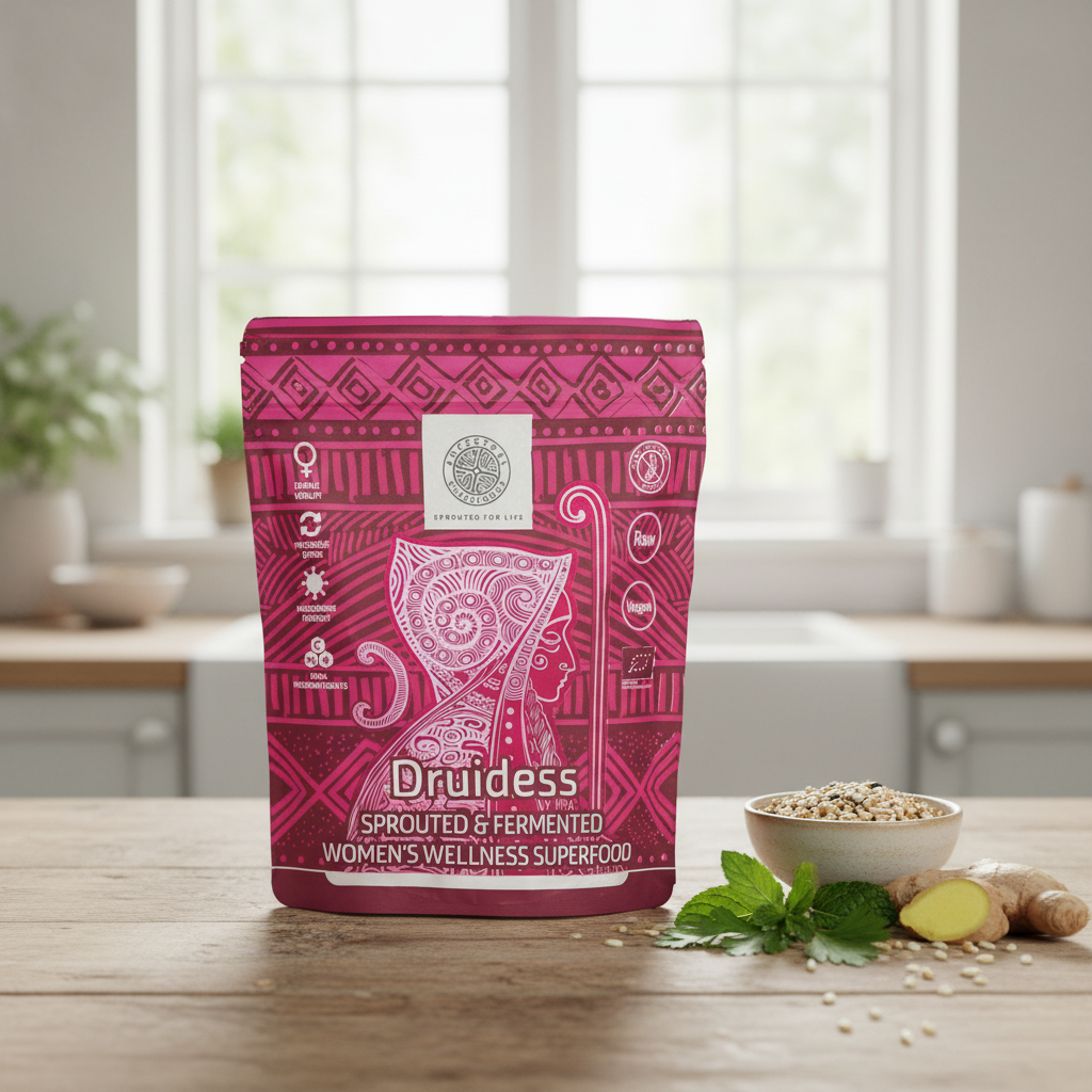 Pudră Bio Druidess Women's Wellness 200g - Mix Germinat & Fermentat Ancestral Superfoods