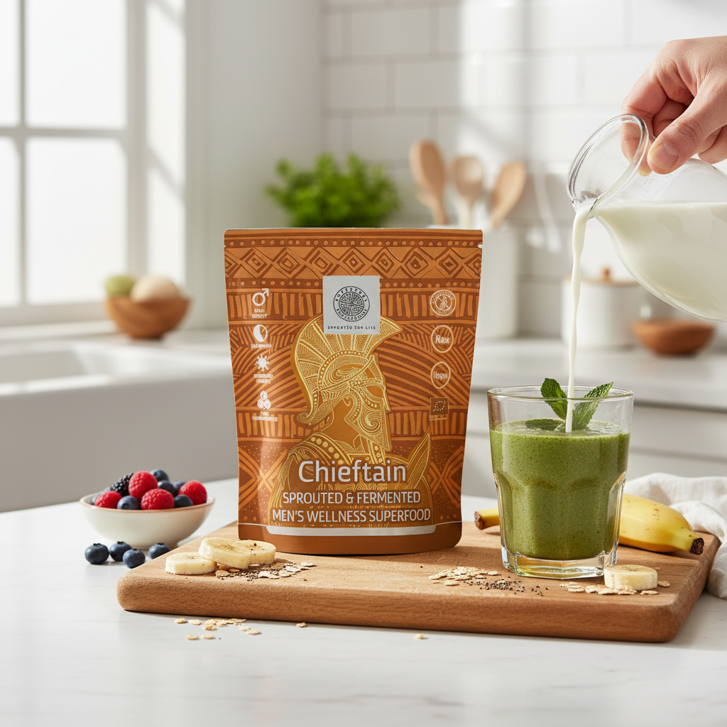 CHIEFTAIN Men's Wellness Superfood Mix Bio – Energie și Vitalitate Masculină, Germinat & Fermentat 200g 2