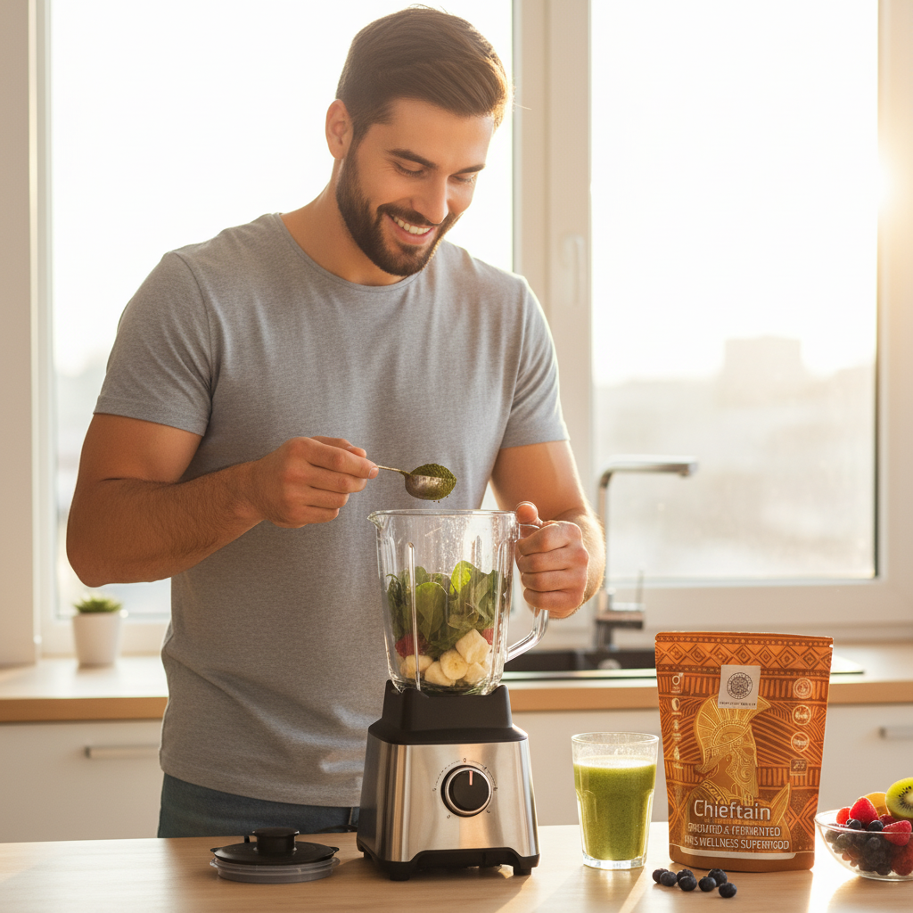 CHIEFTAIN Men's Wellness Superfood Mix Bio – Energie și Vitalitate Masculină, Germinat & Fermentat 200g 3