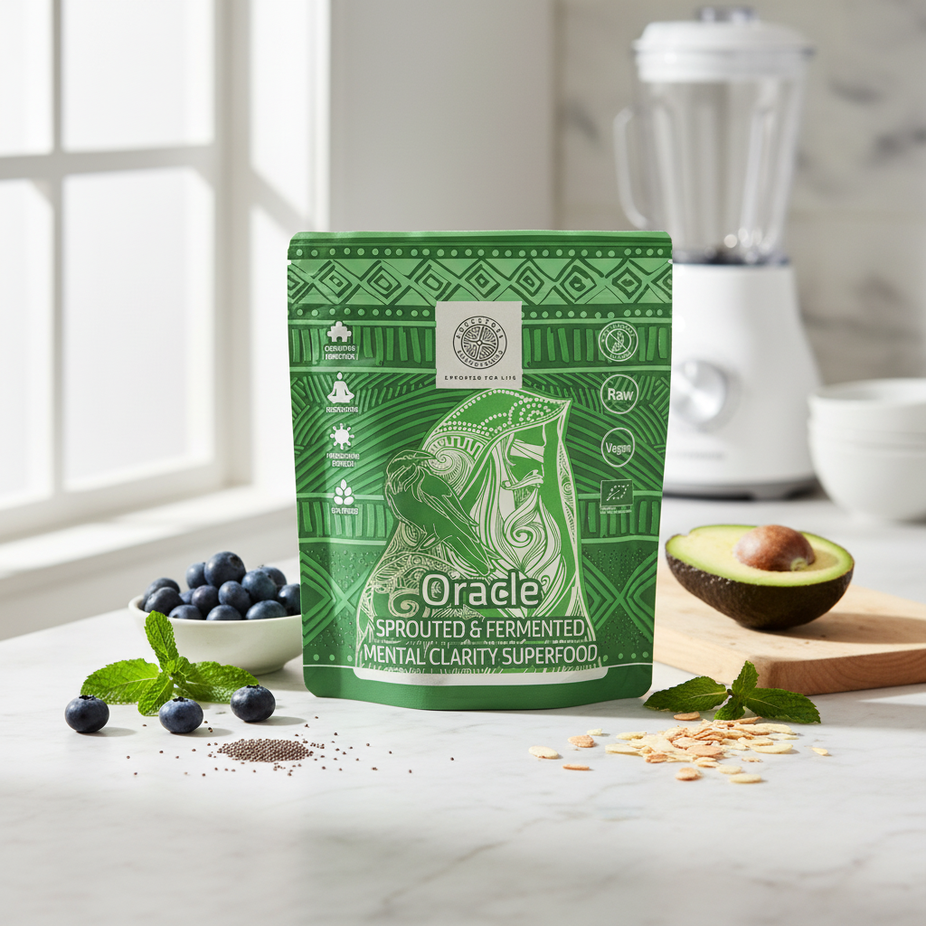 ORACLE Mental Clarity - Mix Superfood Bio Germinat și Fermentat pentru Memorie și Focus 200g 2