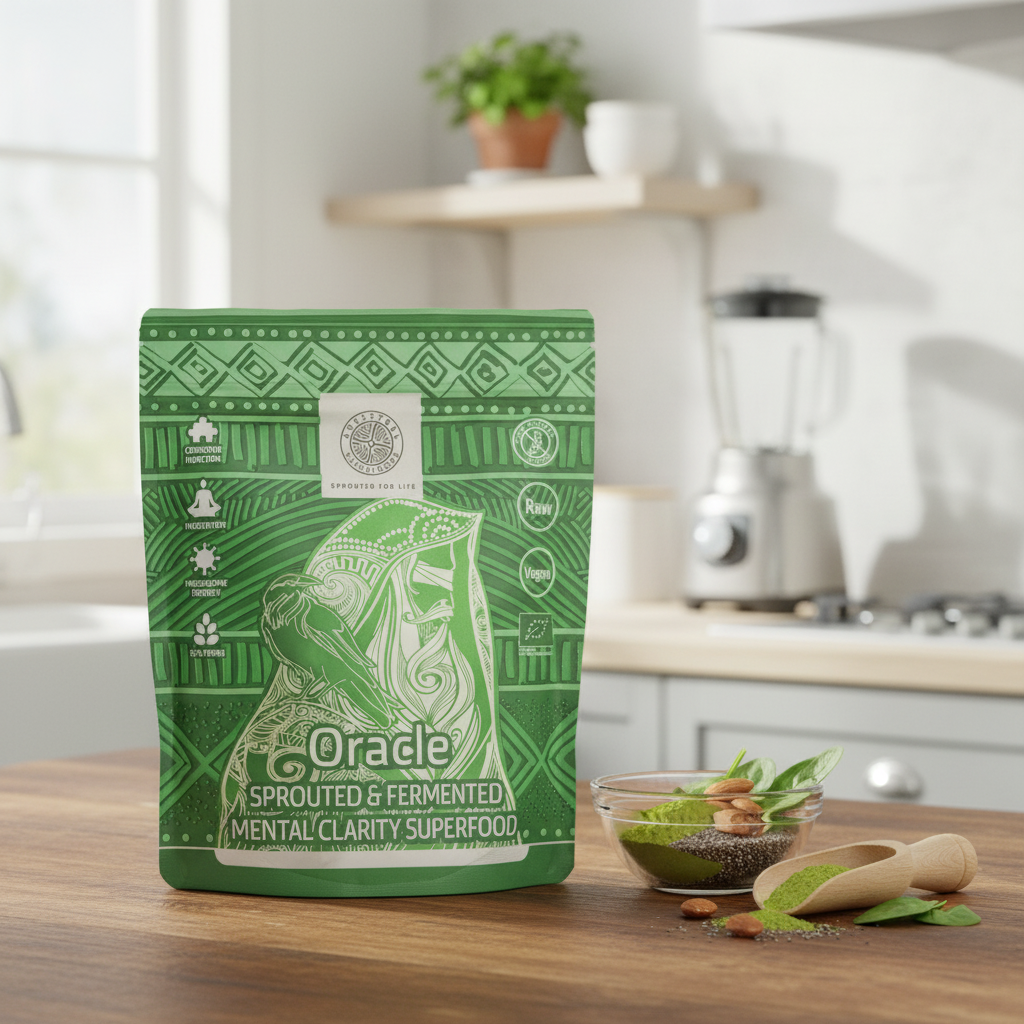 ORACLE Mental Clarity - Mix Superfood Bio Germinat și Fermentat pentru Memorie și Focus 200g