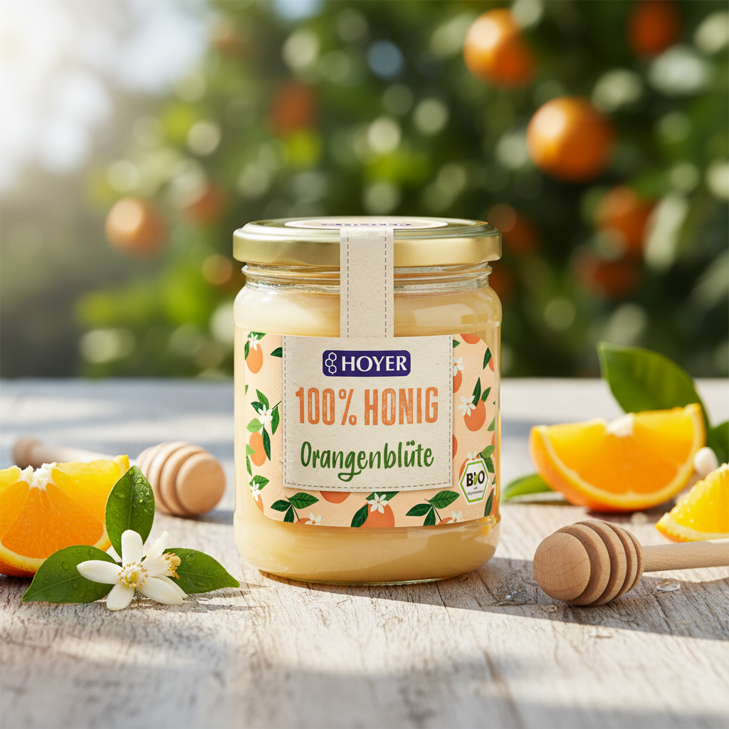 Miere Bio din Flori de Portocal - Hoyer 250g | Delicatesă Aromatică din Italia 2