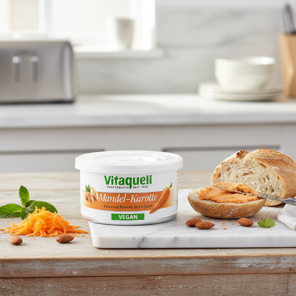 Crema Tartinabilă cu Morcovi și Migdale Bio, 125g, Vitaquell | Gourmet Vegan 2