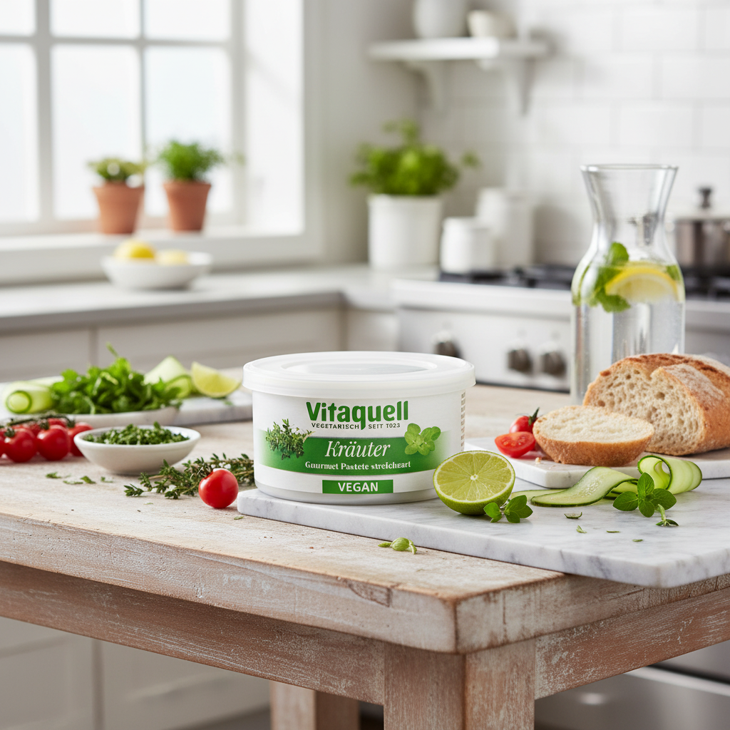 Crema Tartinabila Gourmet cu Verdeata Bio Vitaquell, 125g - Alternativa Vegana Premium 2