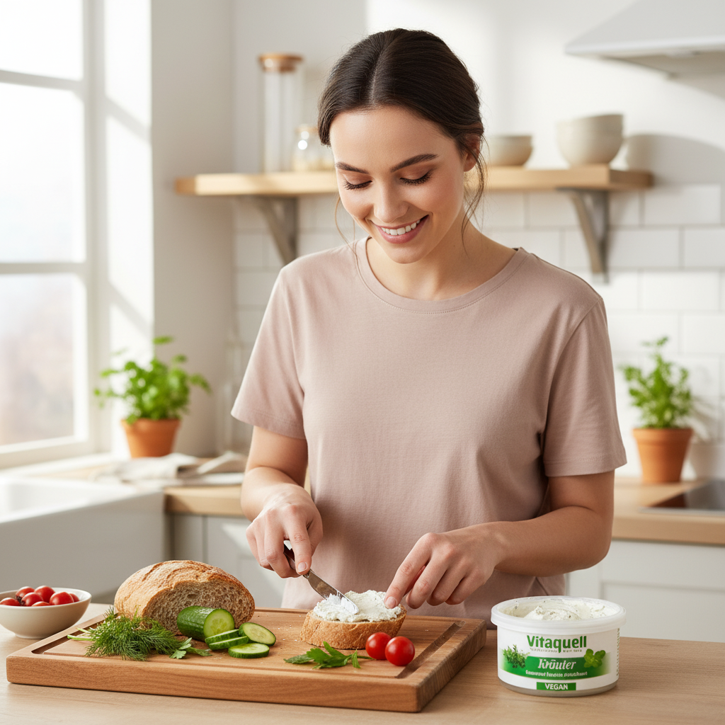 Crema Tartinabila Gourmet cu Verdeata Bio Vitaquell, 125g - Alternativa Vegana Premium 3
