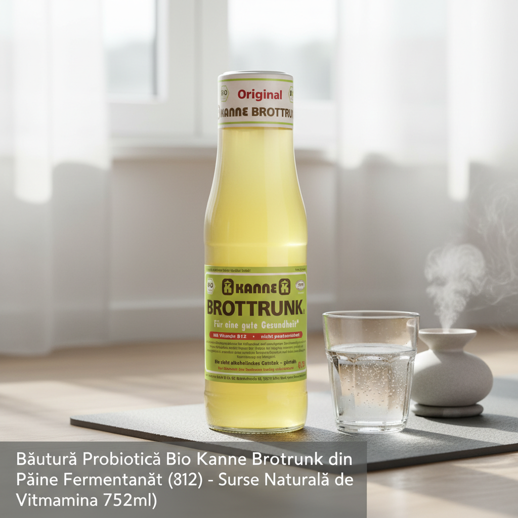 Băutură Probiotică Bio Kanne Brottrunk din Pâine Fermentată (750ml) - Sursă Naturală de Vitamina B12