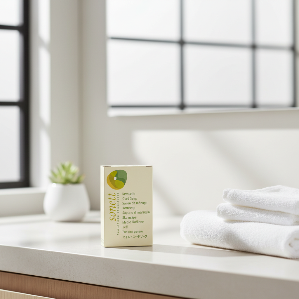 Săpun Solid Ecologic Sensitive Sonett 100g - Neutru, Fără Parfum, Certificat Organic