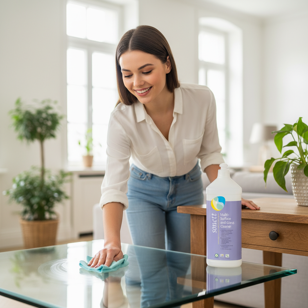 Detergent Ecologic Lichid pentru Sticlă și Suprafețe Multiple Sonett, 1L - Curățenie Naturală 3