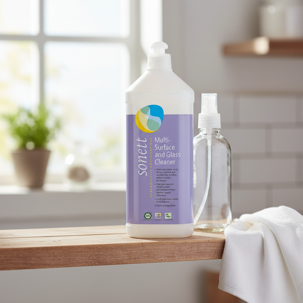 Detergent Ecologic Lichid pentru Sticlă și Suprafețe Multiple Sonett, 1L - Curățenie Naturală