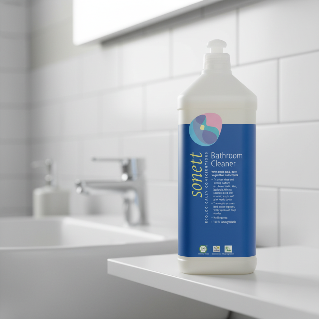 Detergent Lichid Ecologic pentru Baie Sonett 1L - Soluție Anticalcar Naturală cu Acid Citric