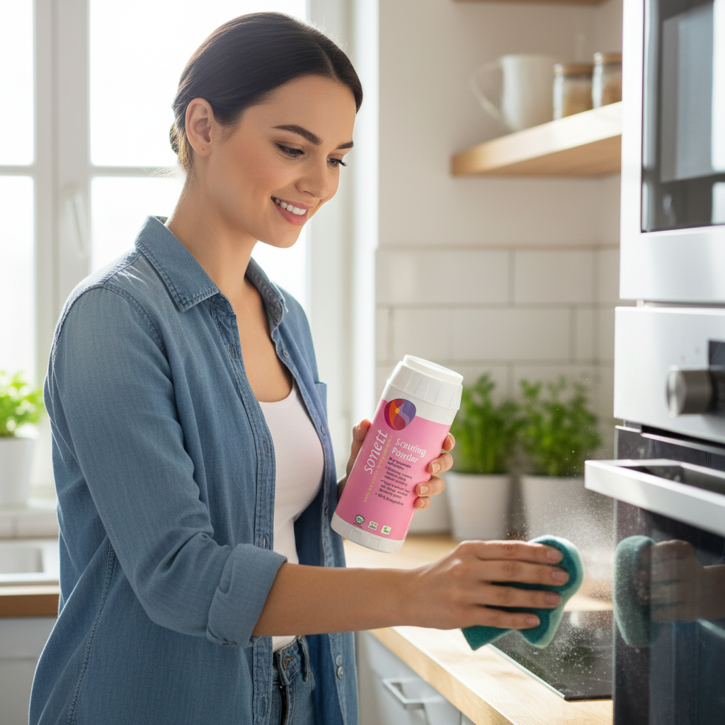 Praf de Curățat Ecologic Sonett 450g – Soluție Universală fără Zgârieturi pentru Baie și Bucătărie 3