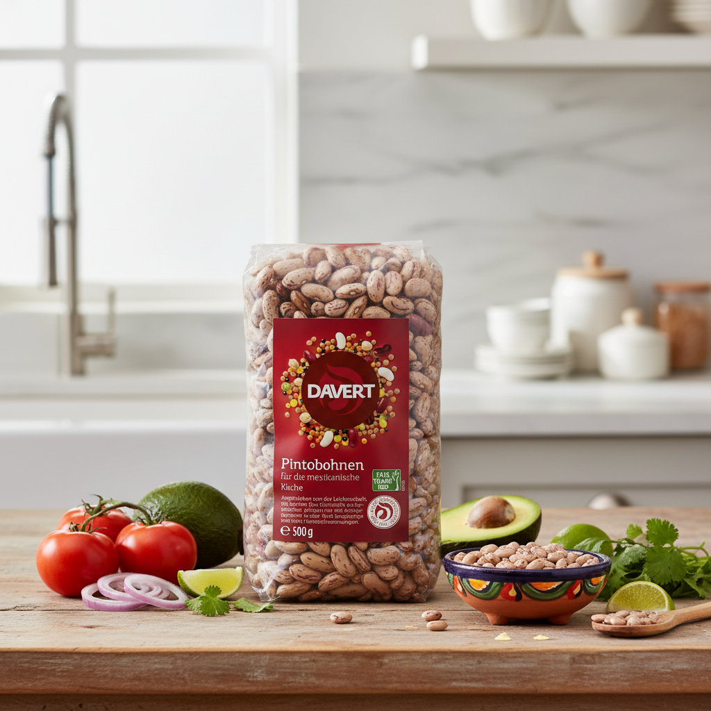 Fasole Pinto Bio Fairtrade Davert 500g - Specialitate pentru Bucătăria Mexicană 2
