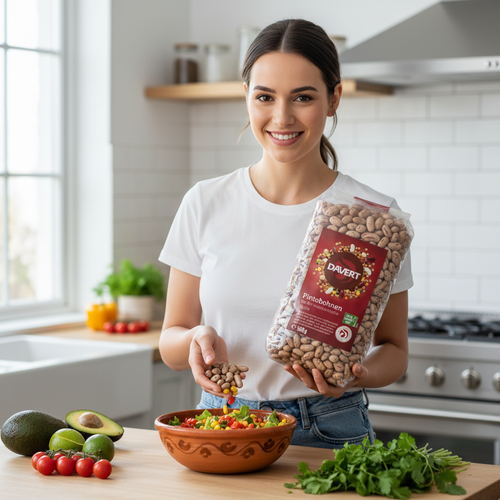 Fasole Pinto Bio Fairtrade Davert 500g - Specialitate pentru Bucătăria Mexicană 3