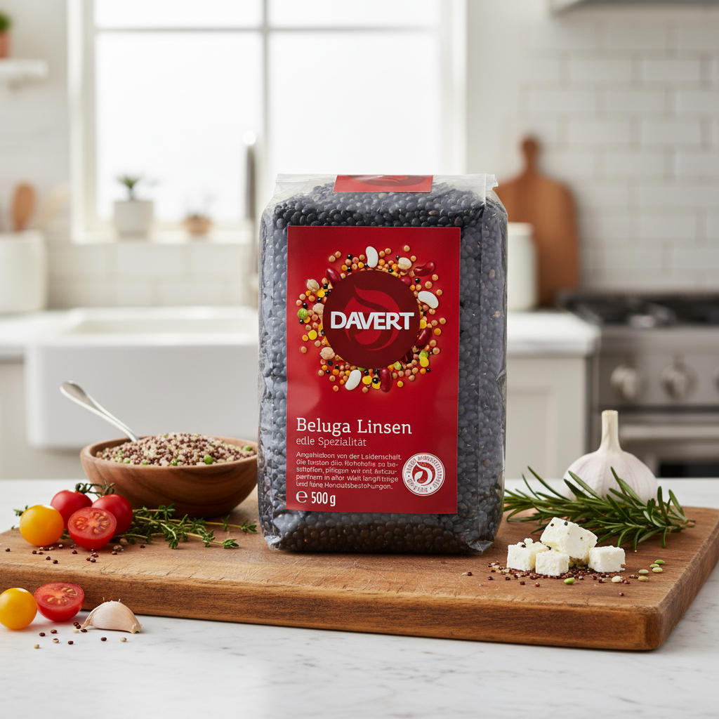 Linte Neagră Beluga Bio Davert 500g - Caviarul Vegetarian pentru Preparate Gourmet 2