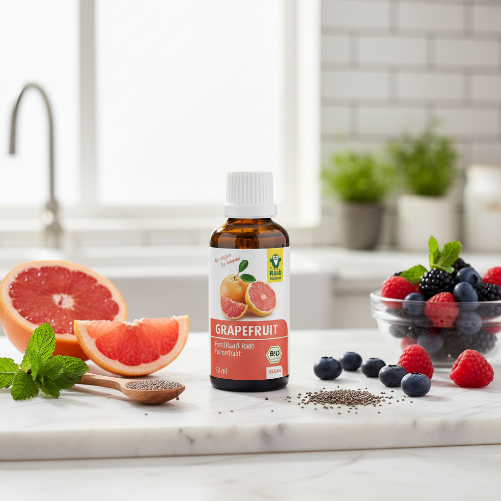 Extract Bio din Sâmburi de Grapefruit 50ml Raab Vitalfood - Imunitate & Protecție Naturală 2