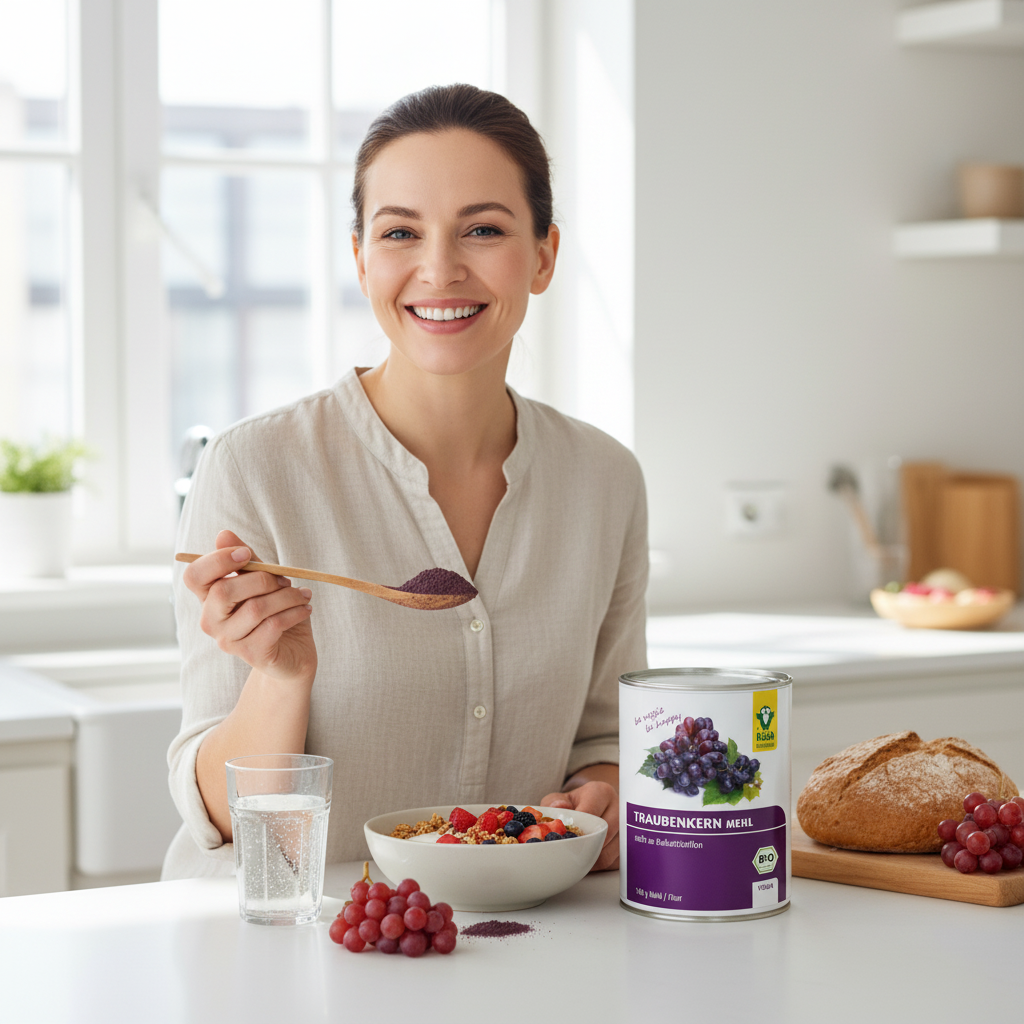 Făină din Sâmburi de Struguri Bio Raab 140g - Antioxidant Natural Bogat în OPC 3