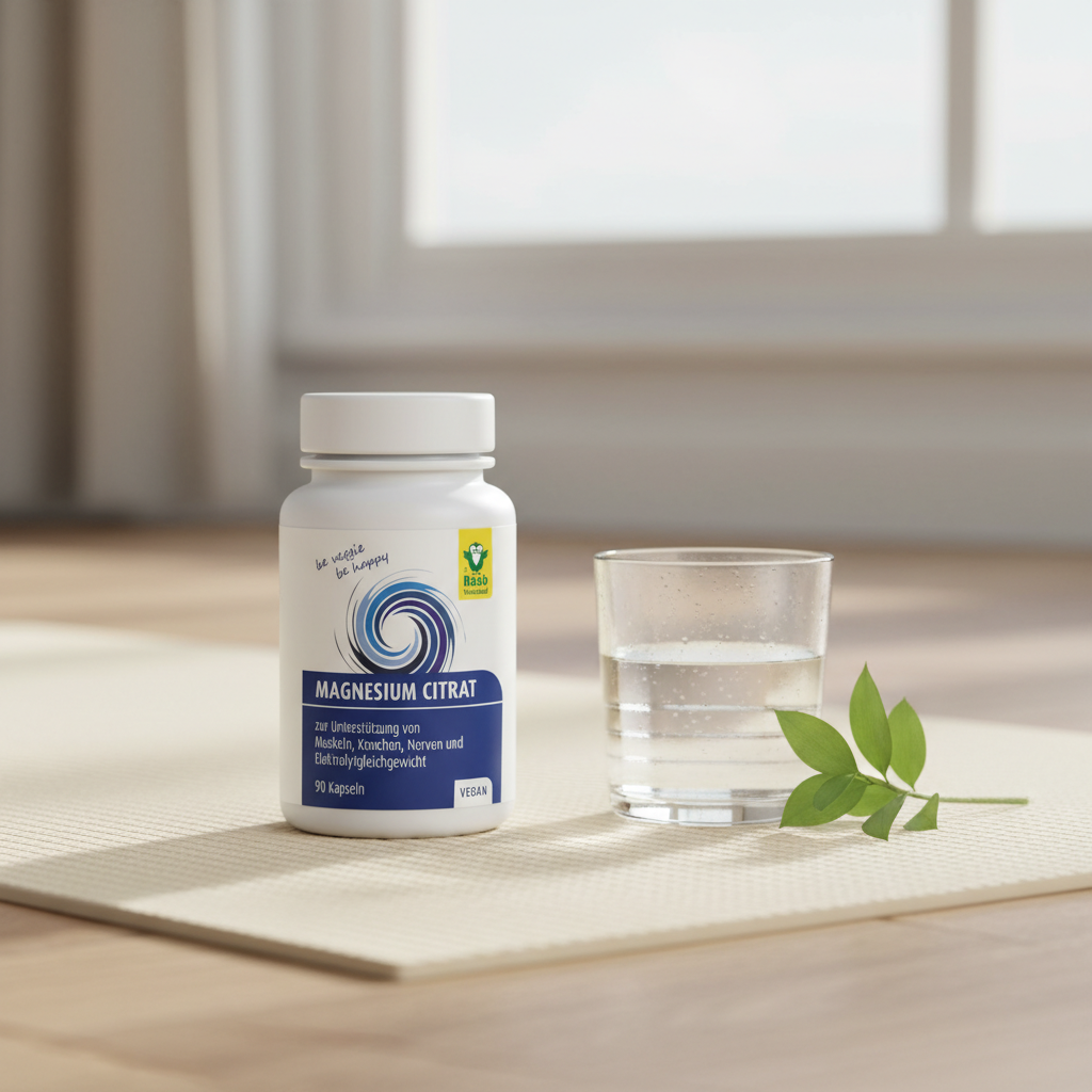 Citrat de Magneziu 600mg Raab Vitalfood – 90 Capsule Vegane pentru Sănătate Musculară și Sistem Nervos 2