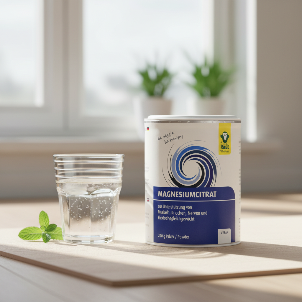 Citrat de Magneziu Pudră 200g Raab Vitalfood - Biodisponibilitate Ridicată pentru Energie și Relaxare