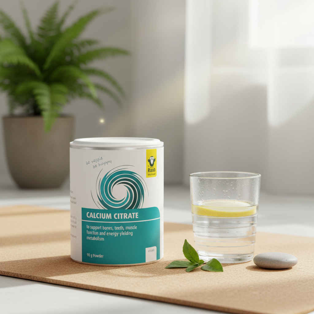 Citrat de Calciu Pudră Vegană Raab Vitalfood 90g - Absorbție Ridicată pentru Oase și Mușchi Sănătoși 2