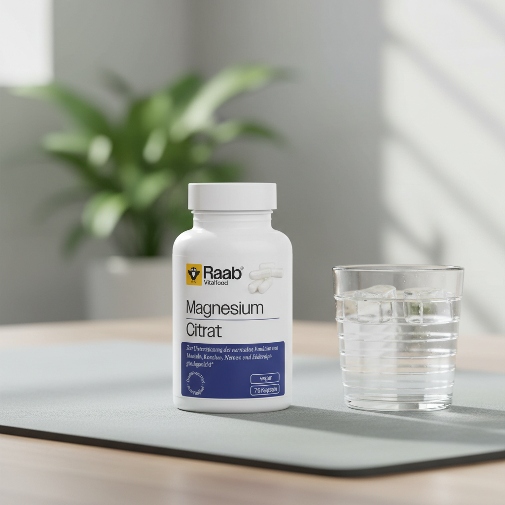 Citrat de Magneziu Raab Vitalfood - Suport Premium pentru Musculatură și Sistem Nervos (75 Capsule)