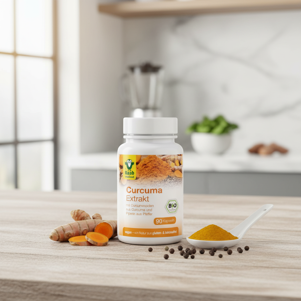 Turmeric Forte Bio 500mg cu Piperină, 90 Capsule Vegane - Raab Vitalfood 2