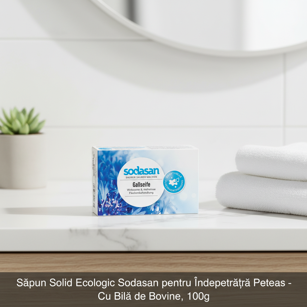 Săpun Solid Ecologic Sodasan pentru Îndepărtarea Petelor - Cu Bilă de Bovine, 100g