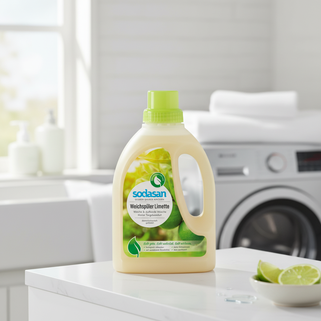 Balsam pentru Rufe cu Lime Ecologic Sodasan 750ml: Prospețime Naturală și Moale pentru Țesături Sensibile, Certificat Bio 2