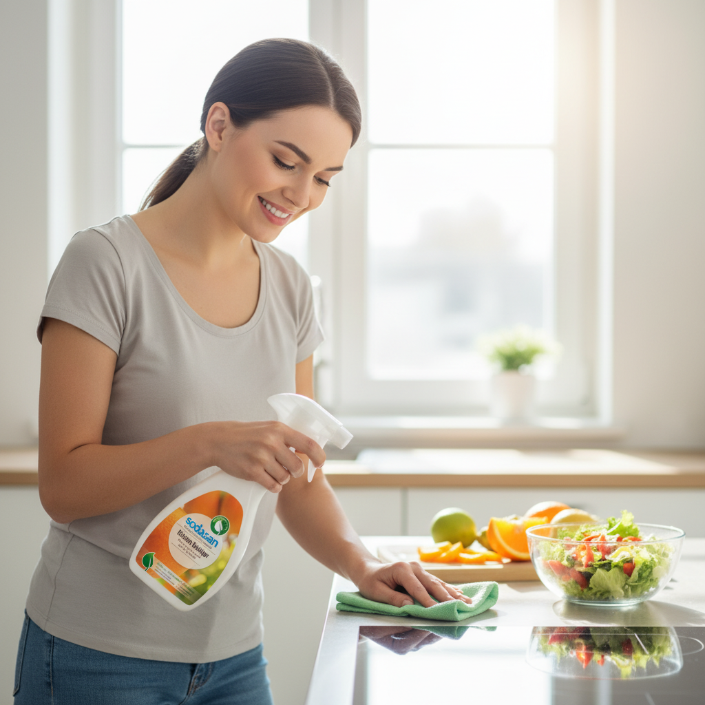 Soluție de Curățat Bucătăria Ecologică Sodasan 500ml – Putere Naturală Împotriva Grăsimii și Murdăriei 3