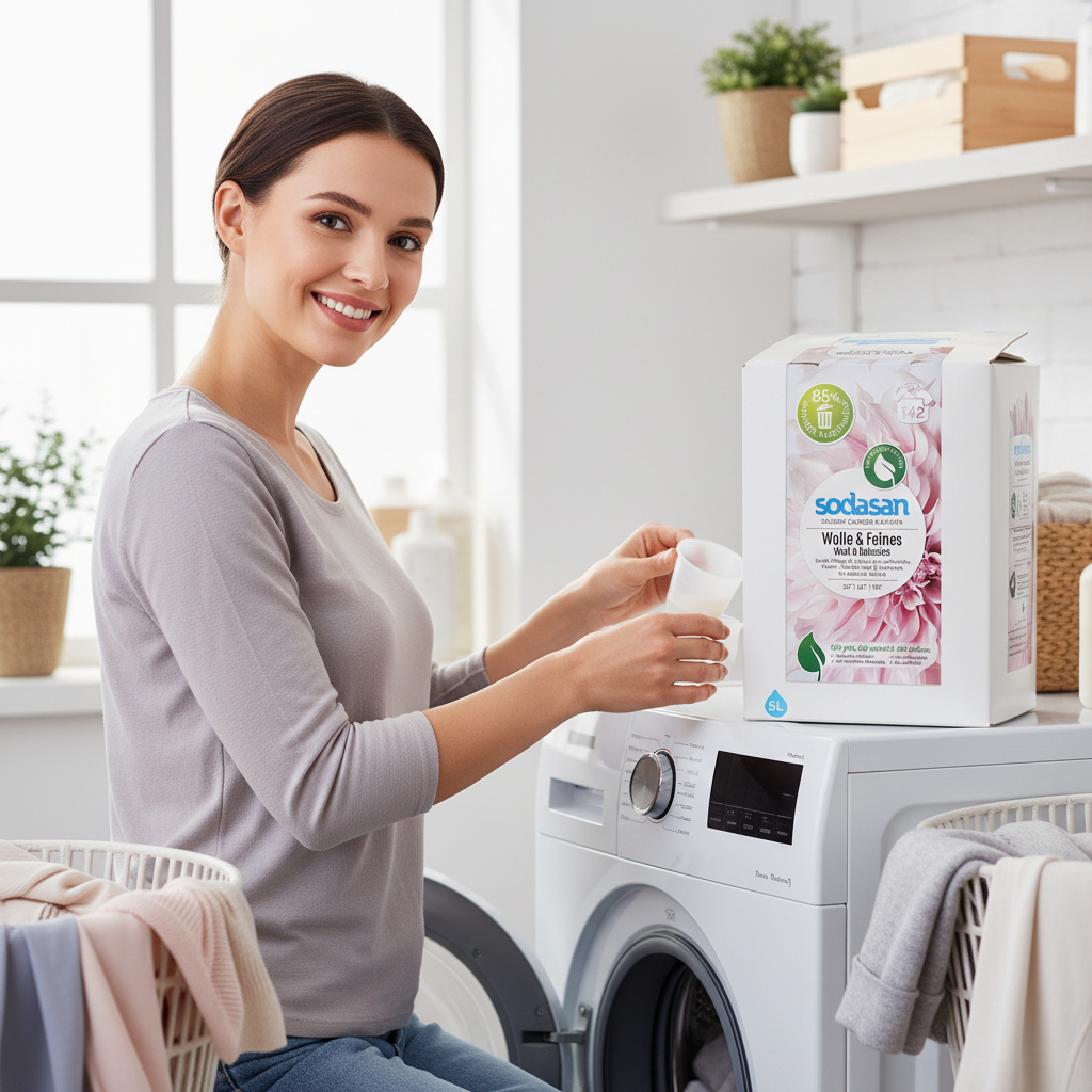 Detergent Ecologic Lichid Sodasan pentru Rufe Delicate, Lână și Mătase - 5L | Certificat ECOCERT 3