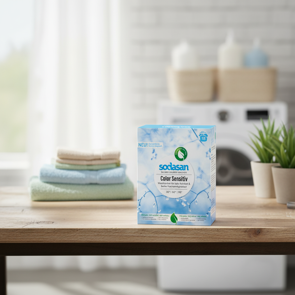 Detergent Praf Ecologic pentru Rufe Colorate Sensitiv, Hipoalergenic, 1.01kg - Sodasan