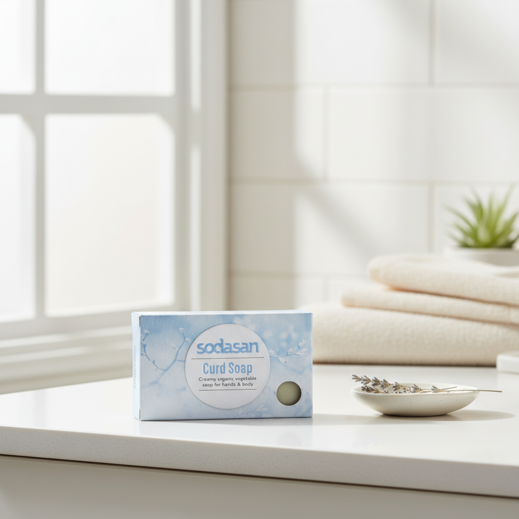 Săpun Ecologic Neutru Vegetal Sodasan - Curățare Delicată și Versatilă Fără Parfum (100g) 2