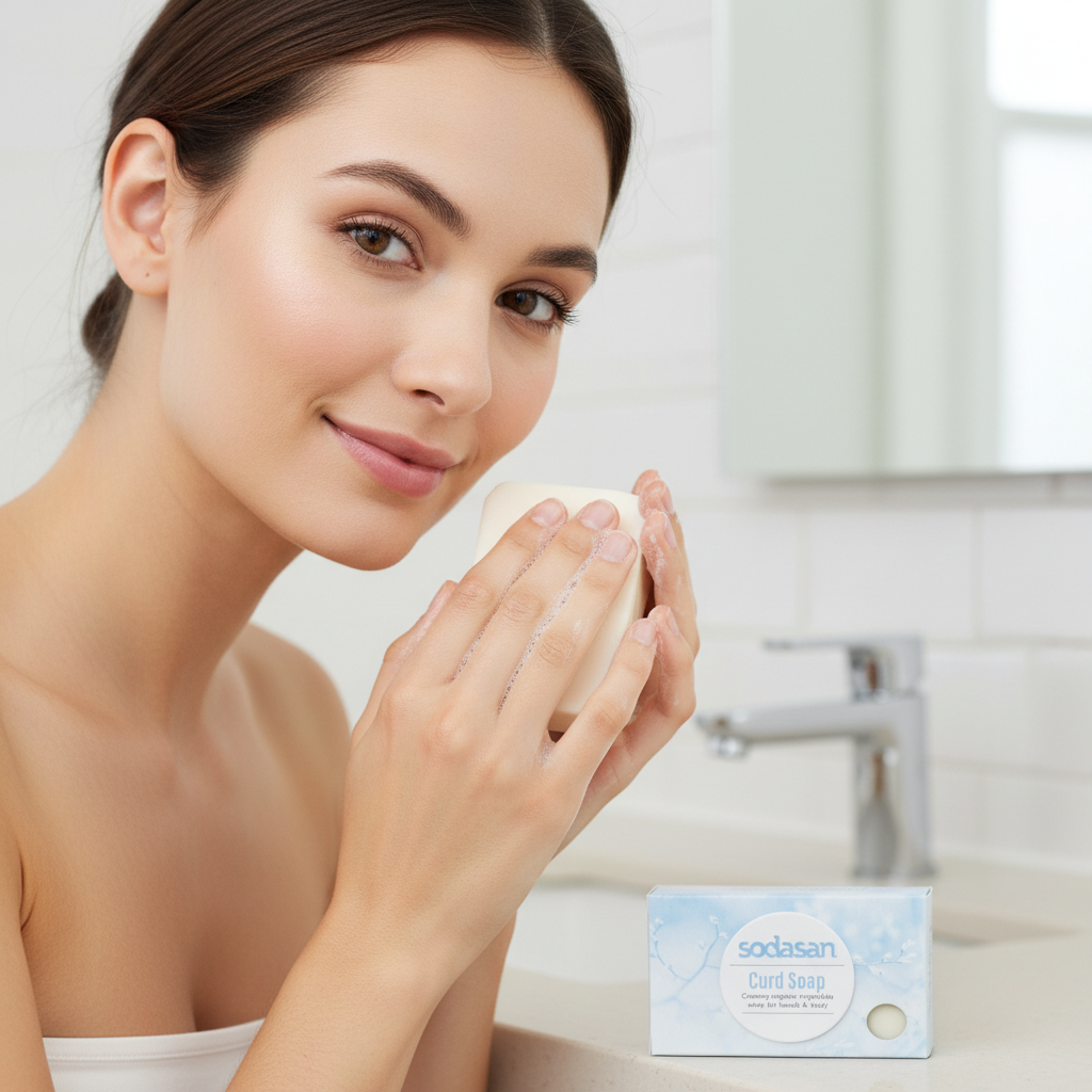 Săpun Ecologic Neutru Vegetal Sodasan - Curățare Delicată și Versatilă Fără Parfum (100g) 3