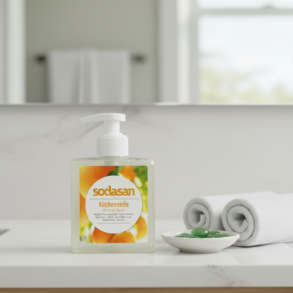 Săpun Lichid Bio pentru Bucătărie Sodasan - Neutralizator de Mirosuri și Degresant, 300ml 2