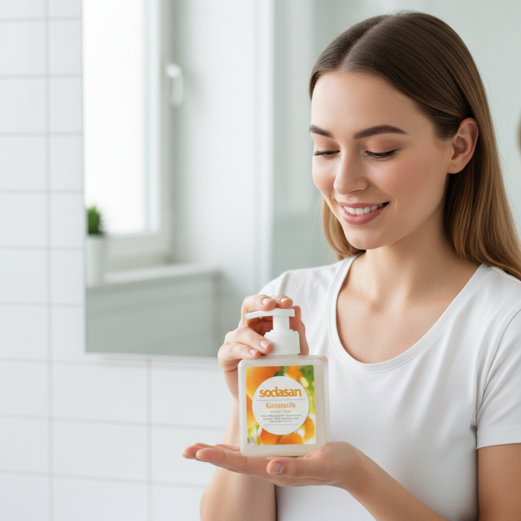 Săpun Lichid Bio pentru Bucătărie Sodasan - Neutralizator de Mirosuri și Degresant, 300ml 3