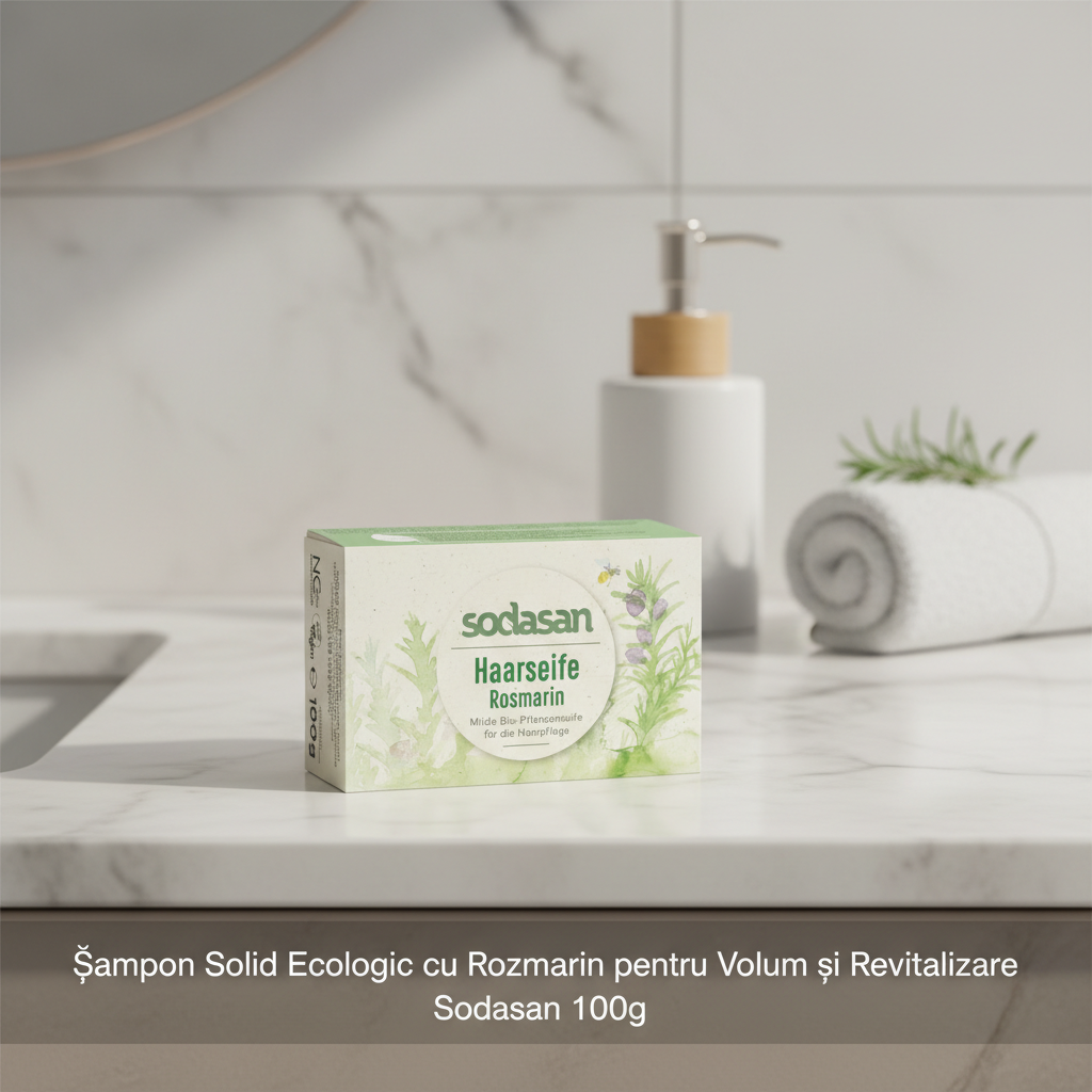 Șampon Solid Ecologic cu Rozmarin pentru Volum și Revitalizare Sodasan 100g 2