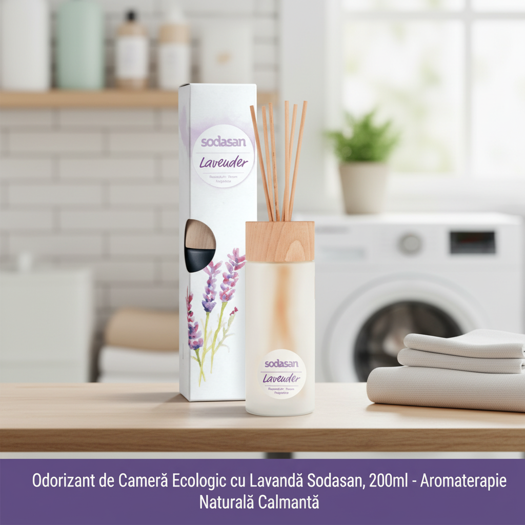 Odorizant de Cameră Ecologic cu Lavandă Sodasan, 200ml - Aromaterapie Naturală Calmantă