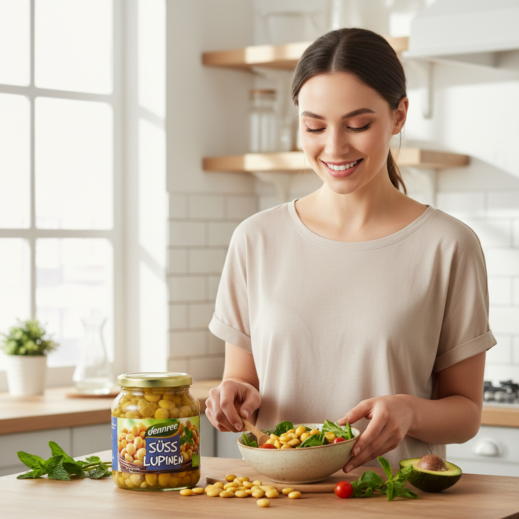Boabe de Lupin Bio Dennree 340g – Alternativă Proteică Vegetală Gata de Servire 3