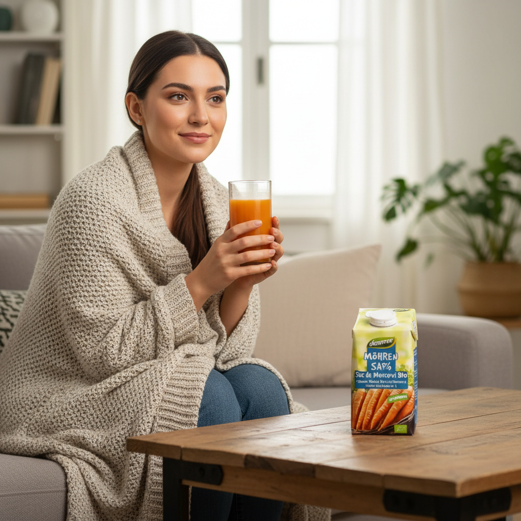 Suc de Morcovi Bio 100% Dennree - Sursă Naturală de Vitamina A, 500ml 3