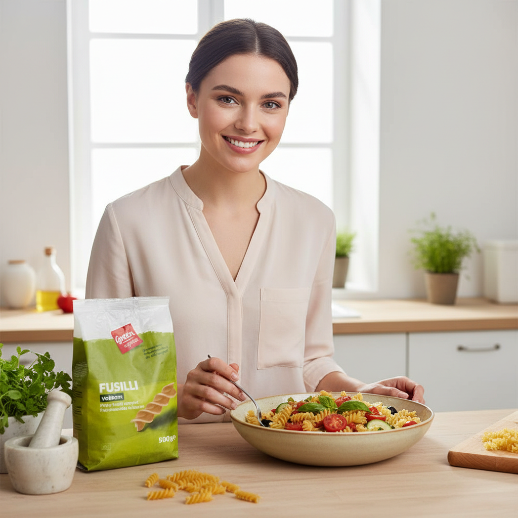 Fusilli Bio din Grâu Dur Integral – Green Organics 500g – Textură Fermă și Gust Autentic 3
