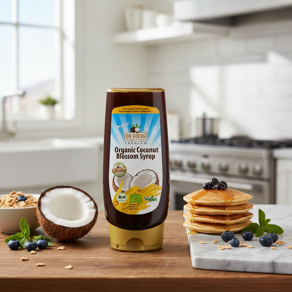 Sirop Premium din Nectar de Flori de Cocos Bio - Dr. Goerg 350g - Îndulcitor Natural 2