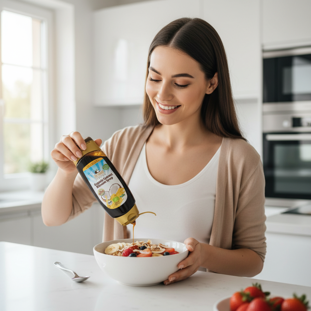 Sirop Premium din Nectar de Flori de Cocos Bio - Dr. Goerg 350g - Îndulcitor Natural 3