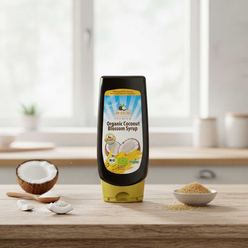 Sirop Premium din Nectar de Flori de Cocos Bio - Dr. Goerg 350g - Îndulcitor Natural