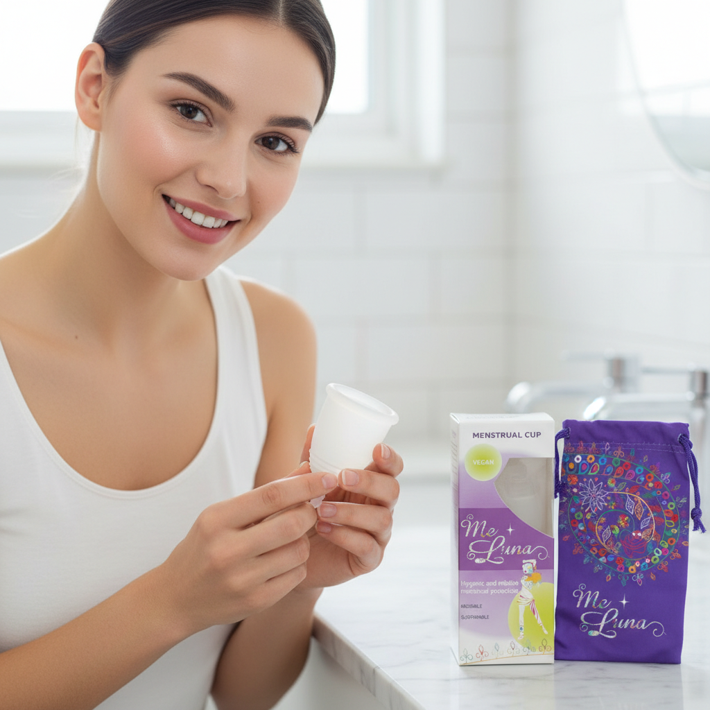 Cupă Menstruală Me Luna Classic Mărimea S - Igienă Intimă Sustenabilă și Vegană din TPE Medical 3
