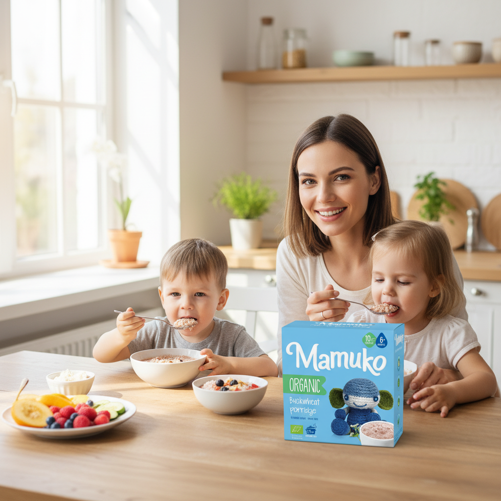Porridge Bio din Hrișcă pentru Diversificare, Mamuko, 6 Luni+, 200g 3
