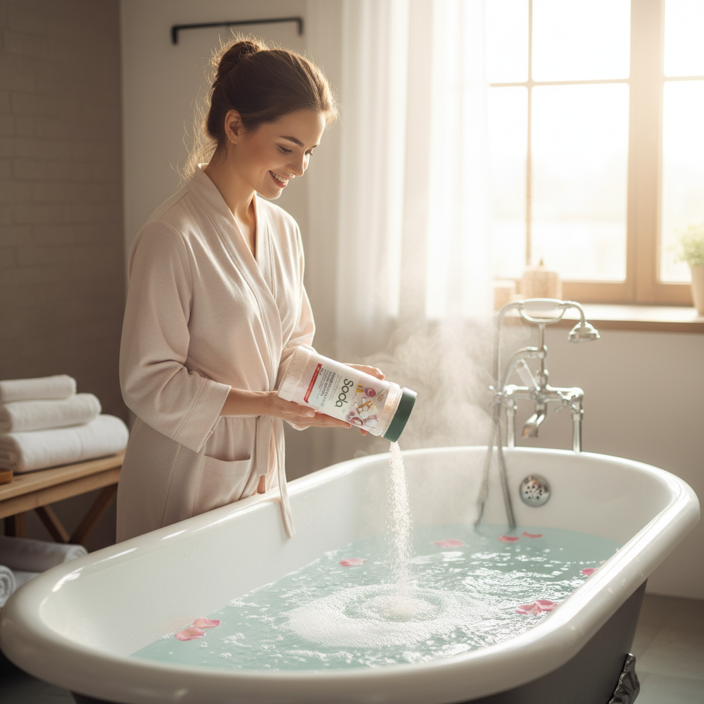 Mix pentru Baie Relaxant cu Bicarbonat de Sodiu și Sare de Himalaya - 500g | Soda 3