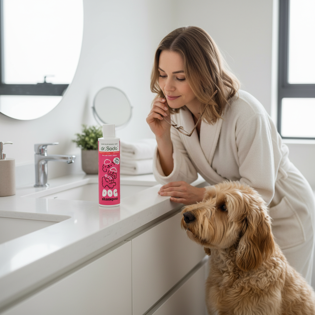 Șampon Natural pentru Câini Dr.Soda cu Bicarbonat de Sodiu și Pantenol, 250ml - Curățare Delicată Fără Parfum 2