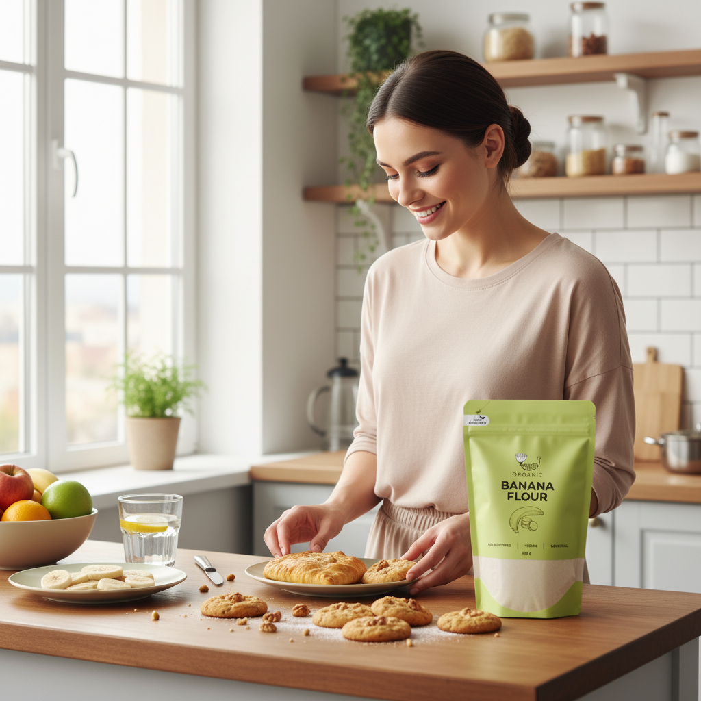 Făină de Banane Bio 500g Amrita - Alternativă Vegană și Fără Gluten pentru Rețete Sănătoase 3